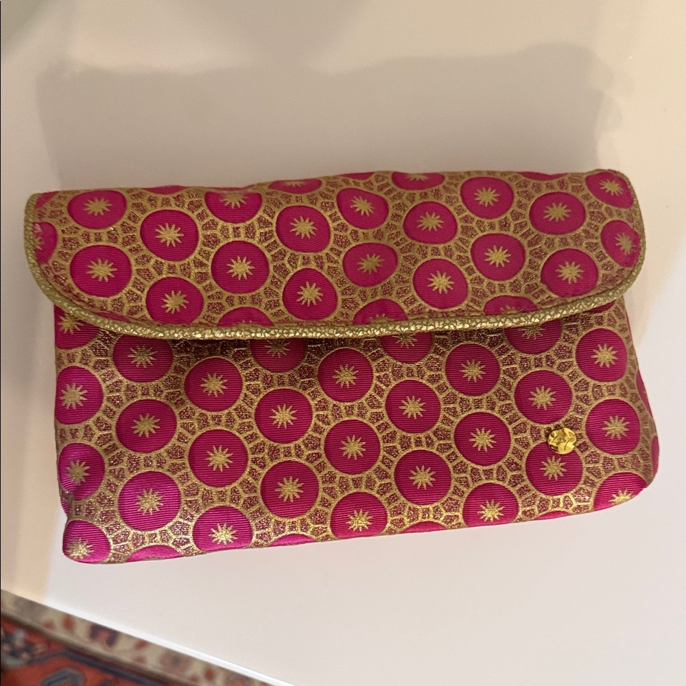 Stephanie Johnson Pink and Gold Bag